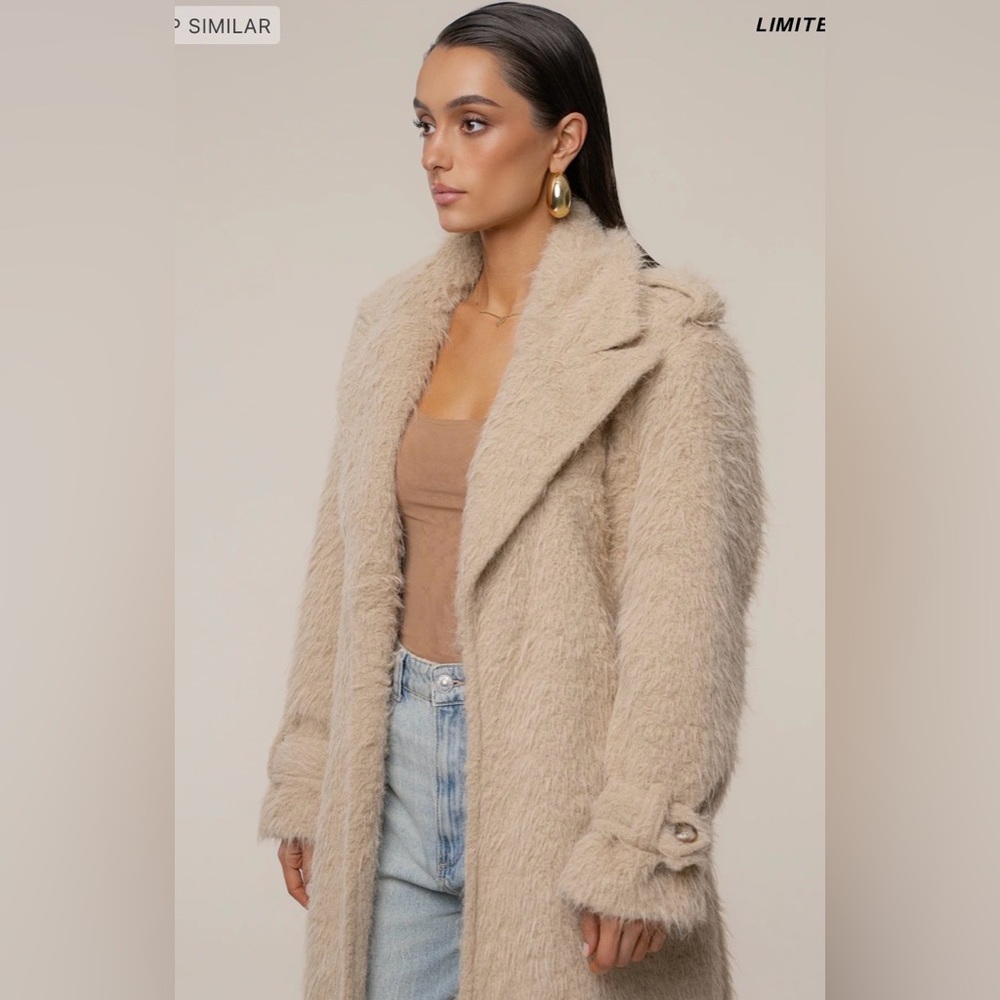 JLUXLABEL BEIGE WARM LAYERS OVERSIZE COAT